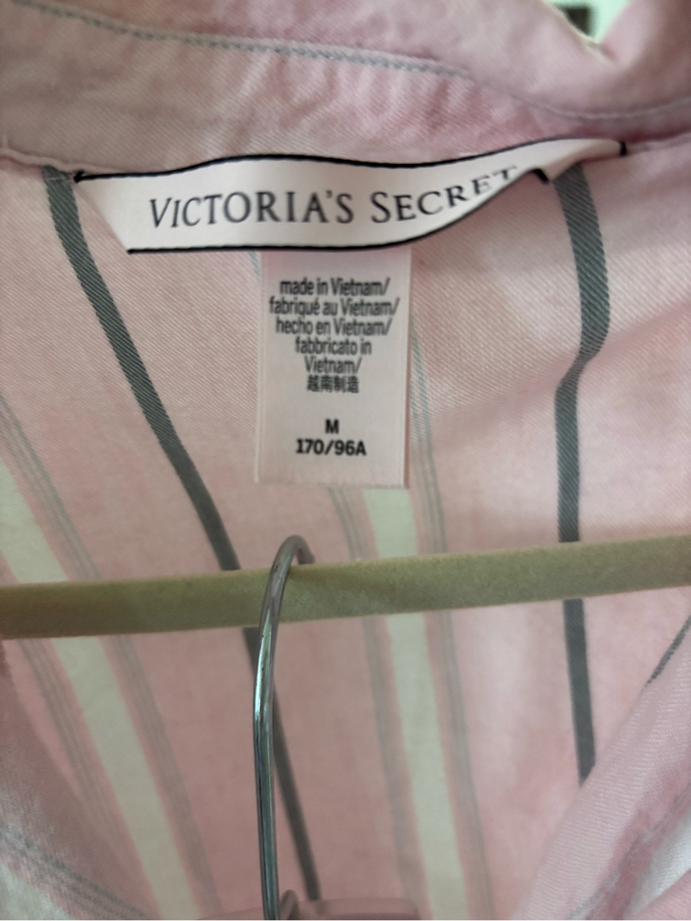 Victoria’s Secret Pink Striped Pajama Set - great condition, M - Picture 3 of 7